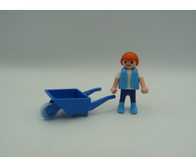 Playmobil enfant brouette