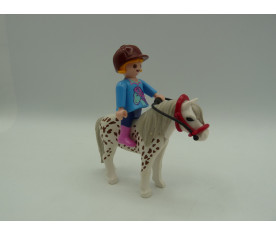 Playmobil - enfant sur poney