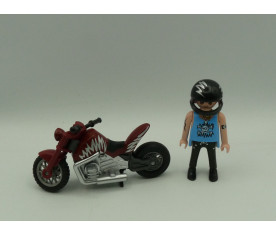 Playmobil - moto chopper +...