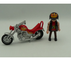 Playmobil - moto chopper +...