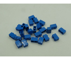 Lego - brique 2x1 bleu -...