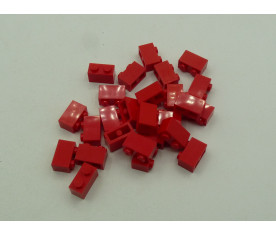 Lego - brique 2x1 rouge -...